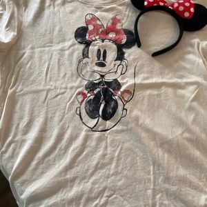 Minnie shirt and ears